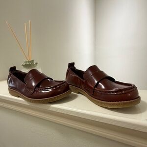 Rich Brown Leather Loafers